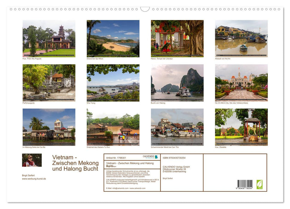 Vietnam - Zwischen Mekong und Halong Bucht (CALVENDO Wandkalender 2025)