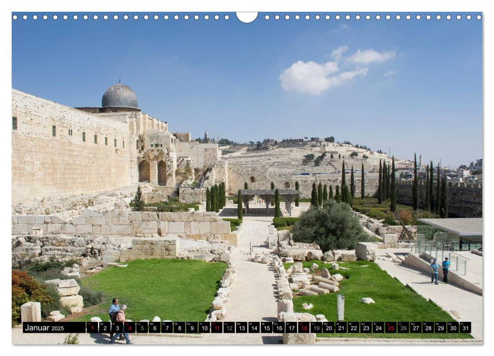 Jerusalem - die Goldene Stadt (CALVENDO Wandkalender 2025)