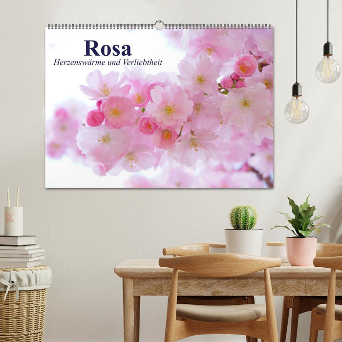 Rosa. Herzenswärme und Verliebtheit (CALVENDO Wandkalender 2025)