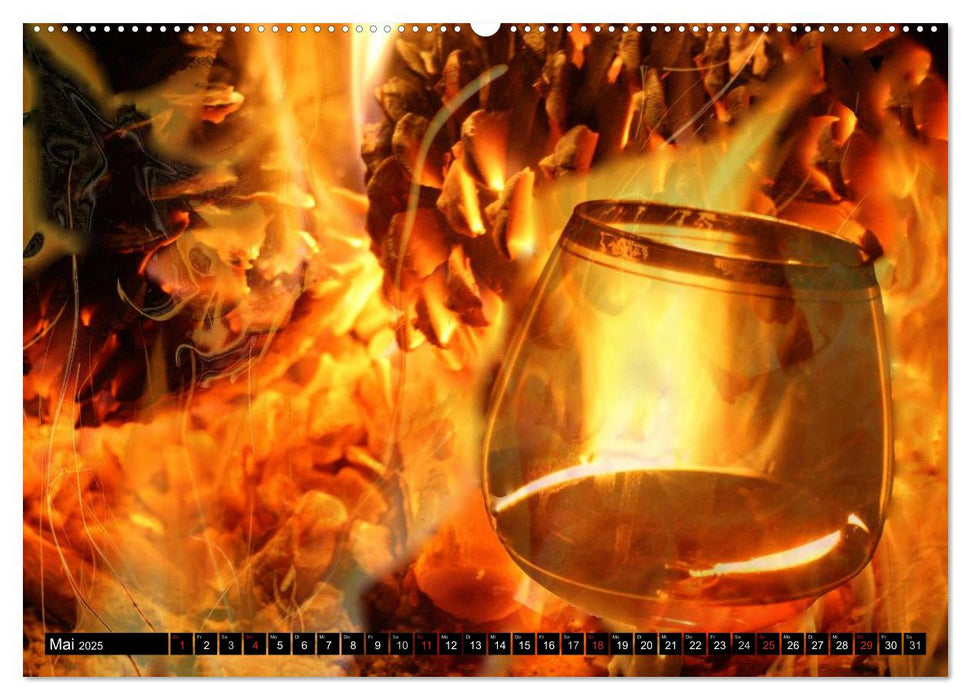 Feuer • Wärme, Licht & Gefahr (CALVENDO Wandkalender 2025)