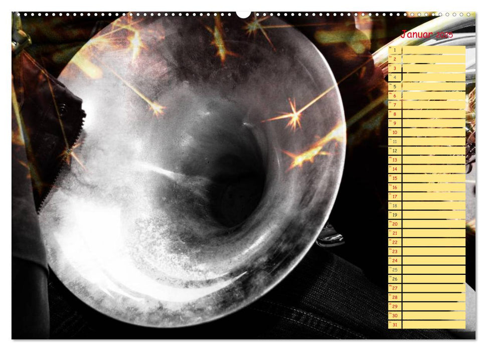 Klangbilder Instrumental-KUNST (CALVENDO Wandkalender 2025)