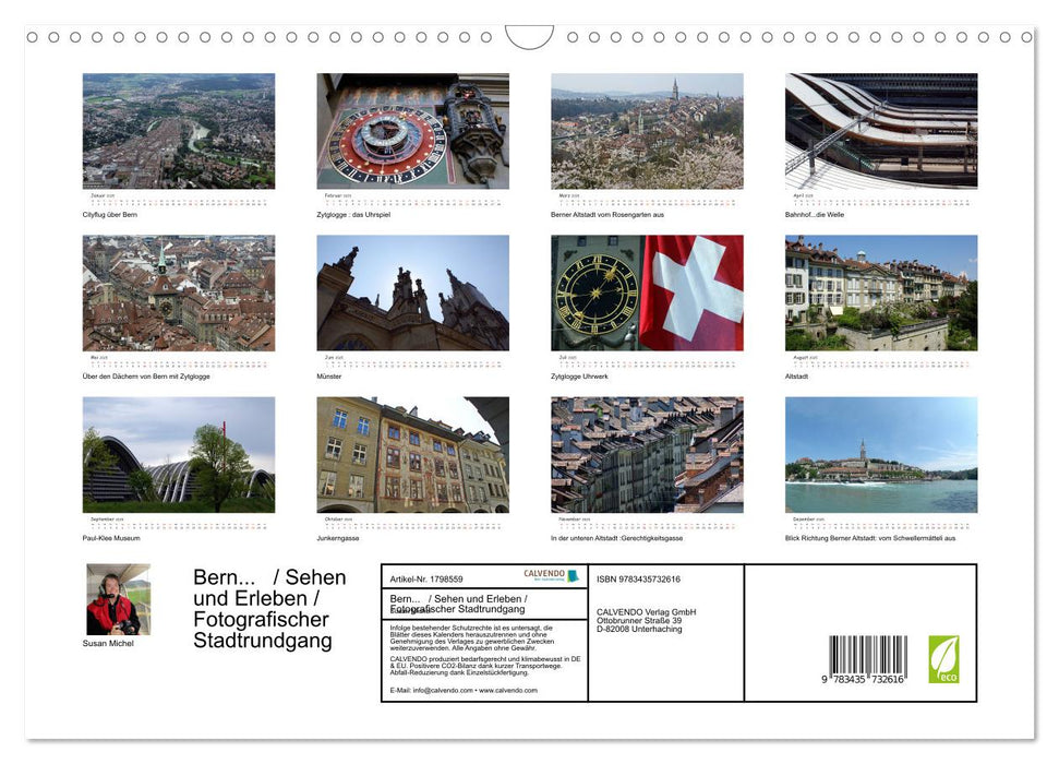 Bern... / Sehen und Erleben / Fotografischer Stadtrundgang (CALVENDO Wandkalender 2025)