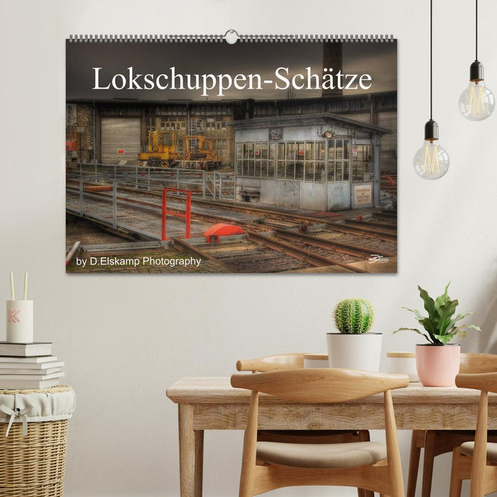 Lokschuppen-Schätze (CALVENDO Wandkalender 2025)