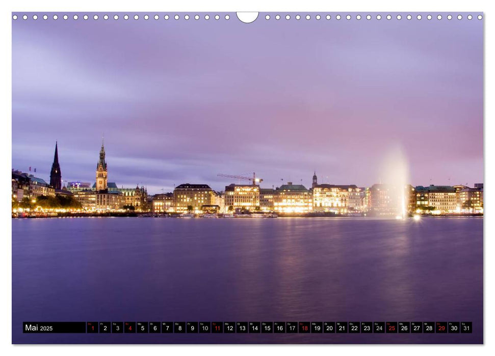 Hamburg - Alster (CALVENDO Wandkalender 2025)