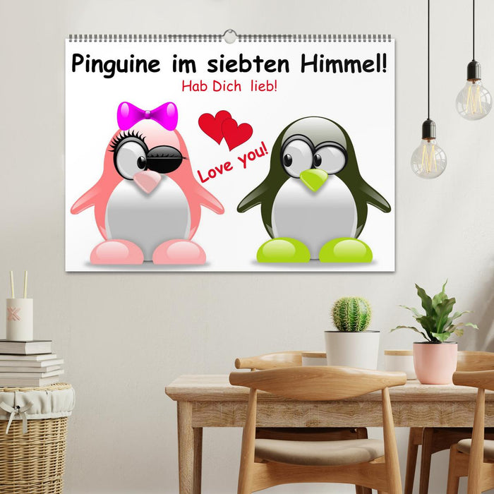 Pinguine im siebten Himmel! (CALVENDO Wandkalender 2025)