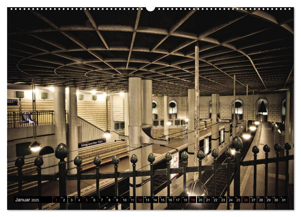 U-Bahn-Stationen Hannover (CALVENDO Wandkalender 2025)
