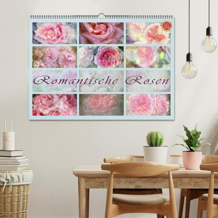 Romantische Rosen (CALVENDO Wandkalender 2025)