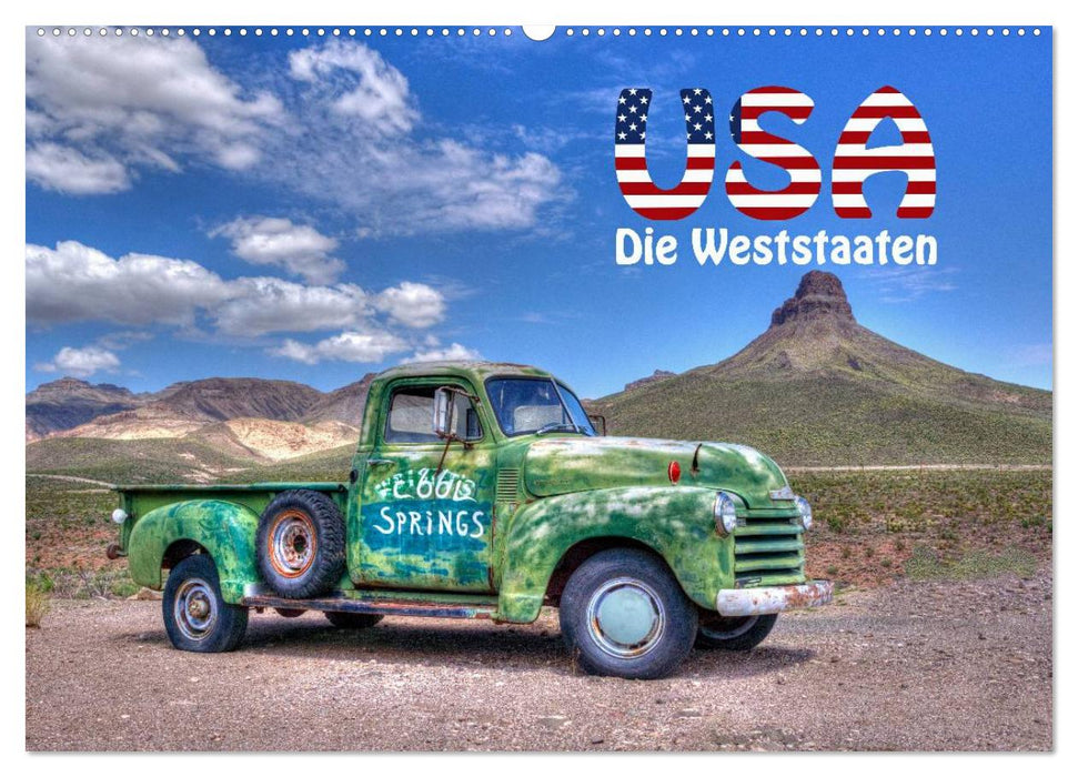 USA - Die Weststaaten (CALVENDO Wandkalender 2025)