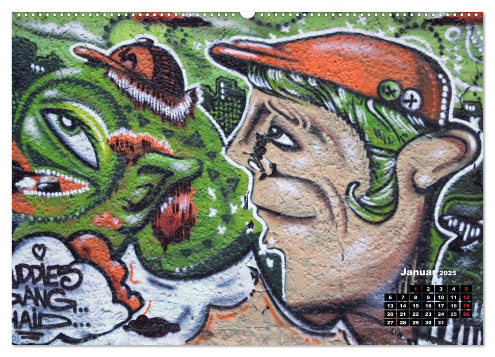 Street-Art 2025 / CH-Version (CALVENDO Wandkalender 2025)