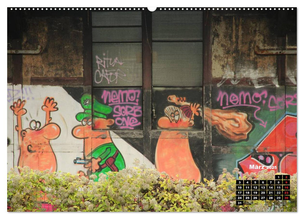 Street-Art 2025 / CH-Version (CALVENDO Wandkalender 2025)