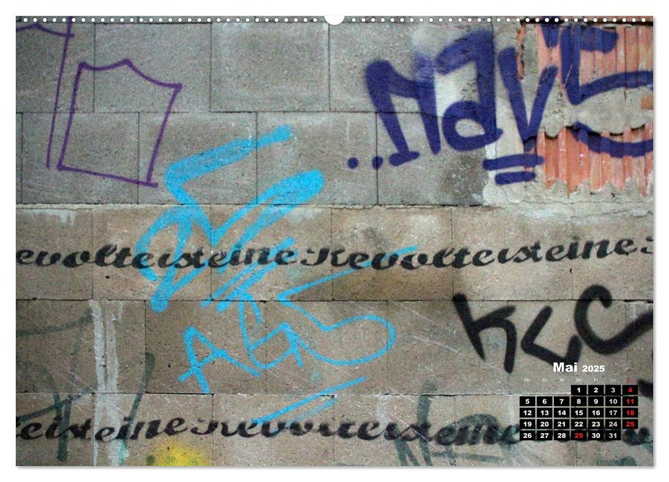 Street-Art 2025 / CH-Version (CALVENDO Wandkalender 2025)