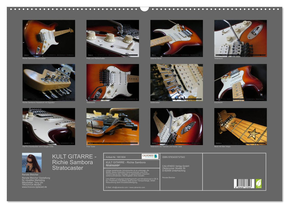 KULT GITARRE - Richie Sambora Stratocaster (CALVENDO Wandkalender 2025)