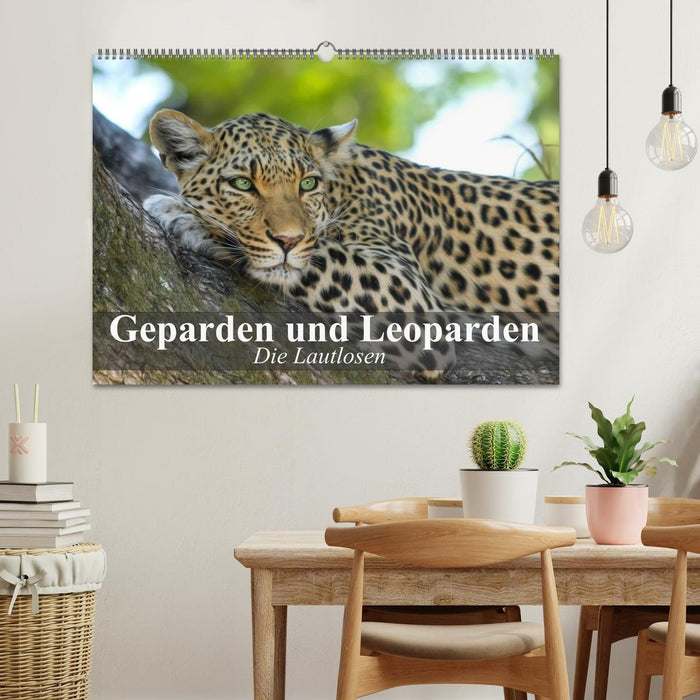 Die Lautlosen. Geparden und Leoparden (CALVENDO Wandkalender 2025)