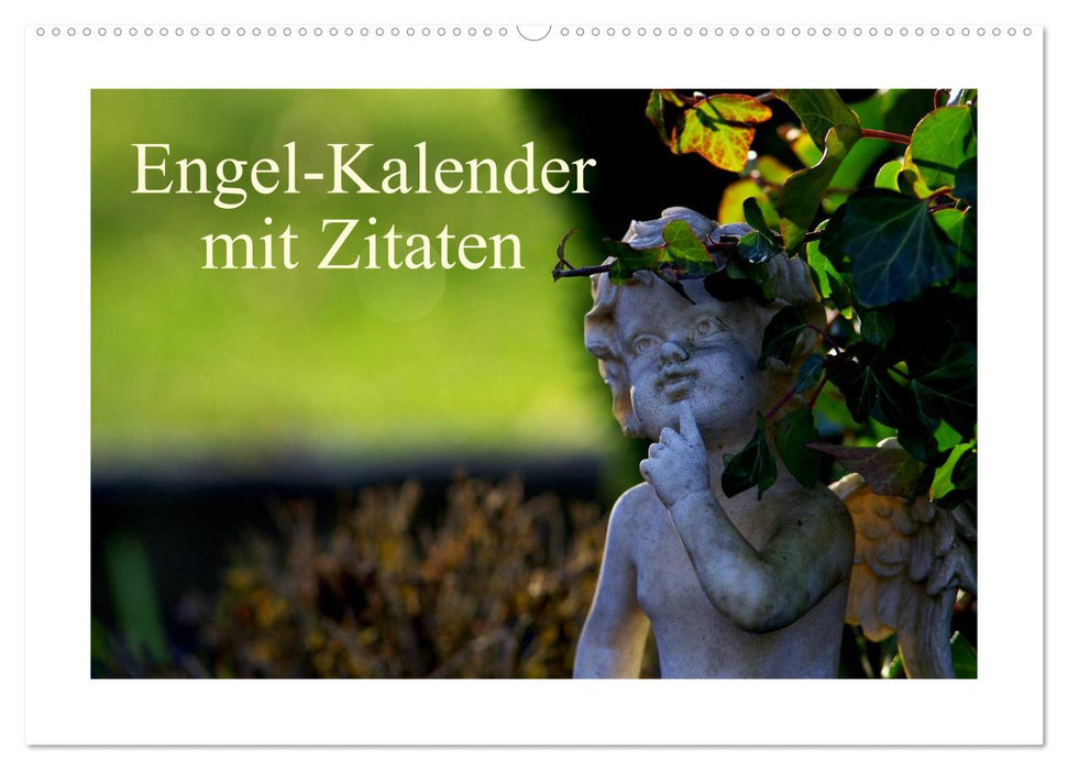 Engel-Kalender mit Zitaten (CALVENDO Wandkalender 2025)