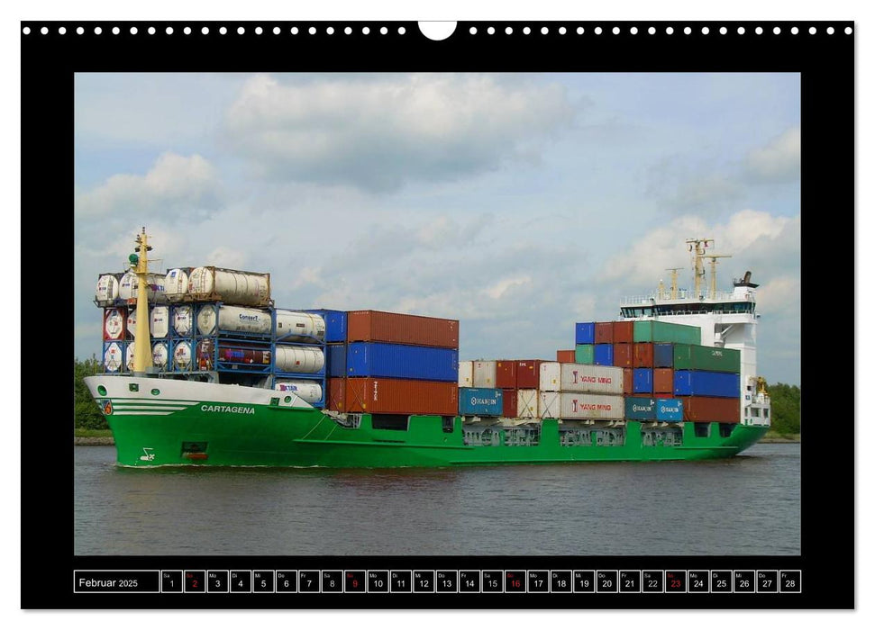 Containerschiffe (CALVENDO Wandkalender 2025)