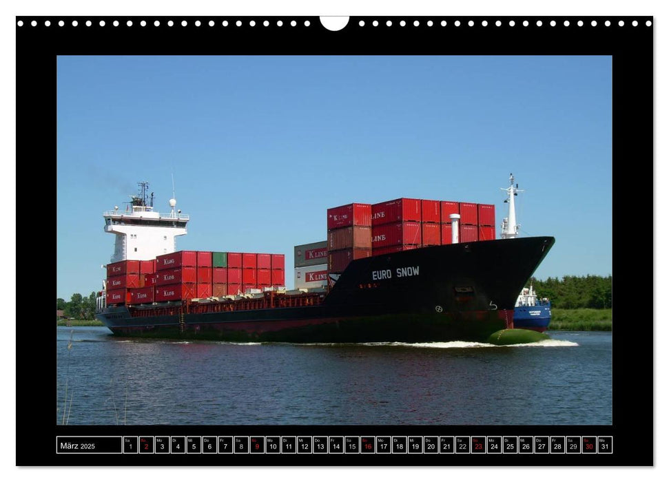 Containerschiffe (CALVENDO Wandkalender 2025)