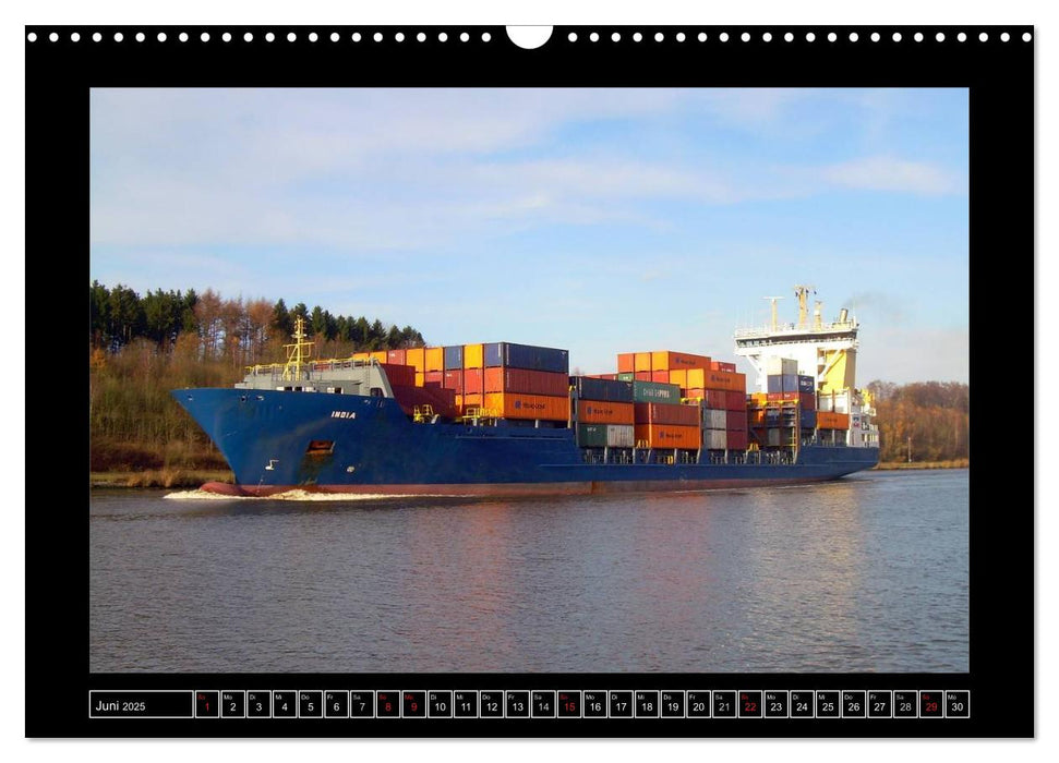 Containerschiffe (CALVENDO Wandkalender 2025)