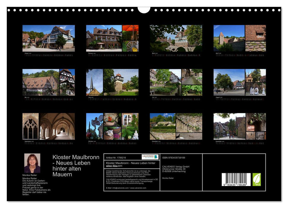 Kloster Maulbronn - Neues Leben hinter alten Mauern (CALVENDO Wandkalender 2025)