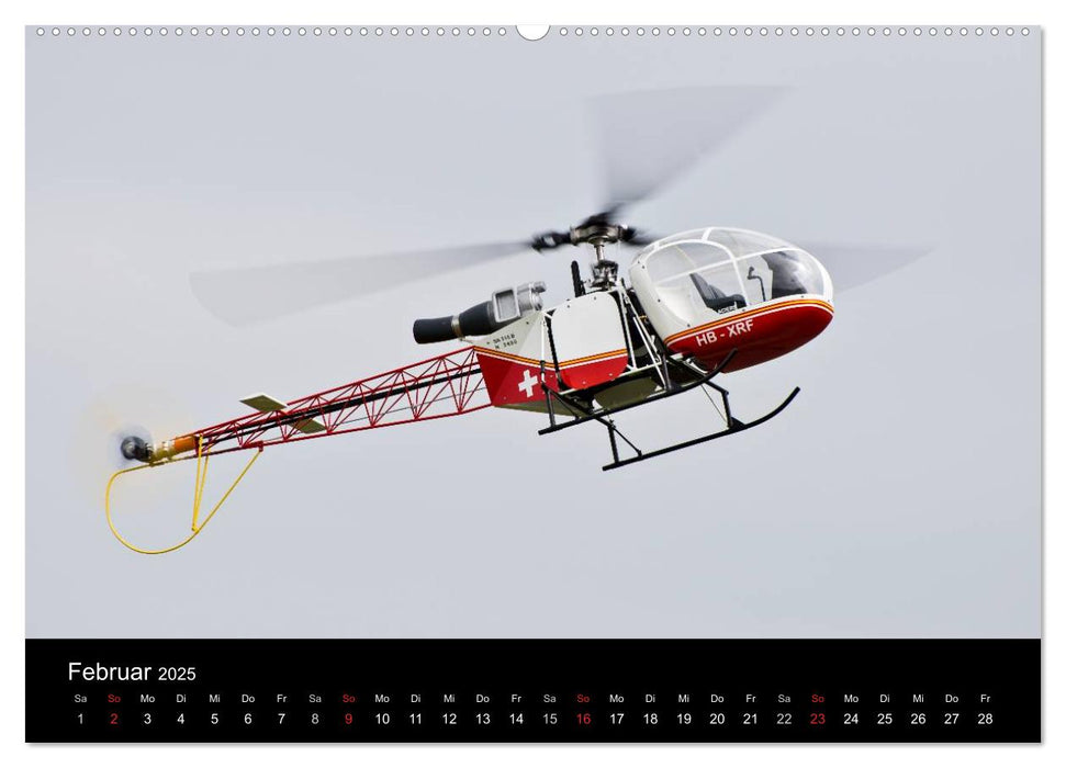 Modellhubschrauber / CH-Version (CALVENDO Wandkalender 2025)