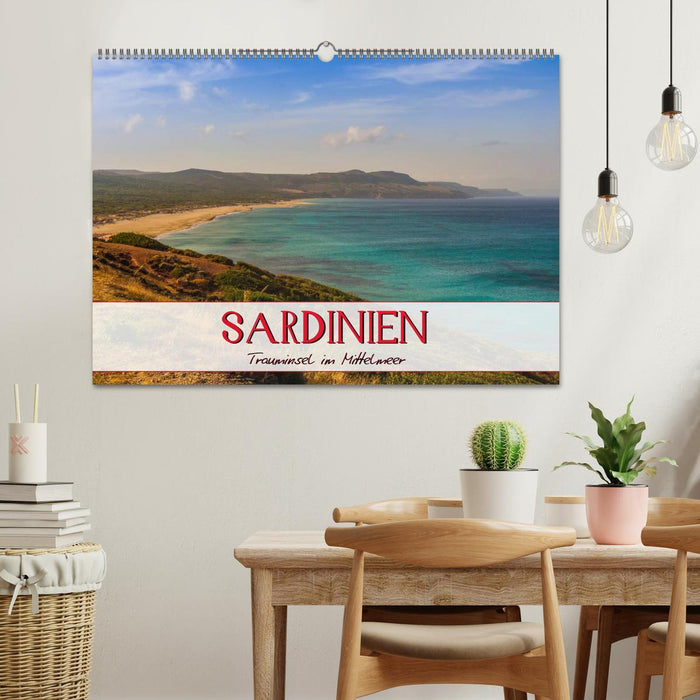 Sardinien Panoramakalender / CH-Version (CALVENDO Wandkalender 2025)