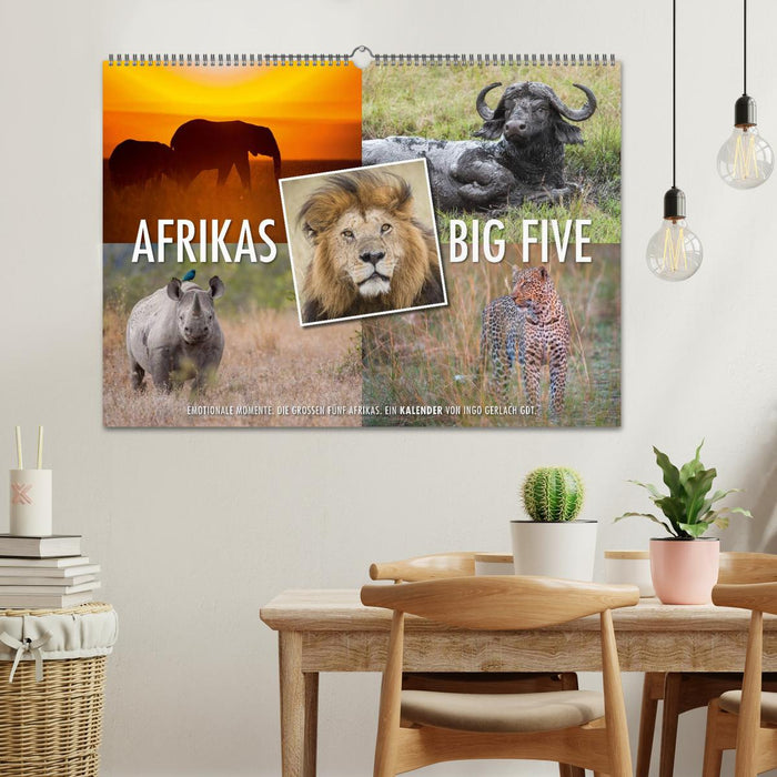 Emotionale Momente: Afrikas Big Five / CH-Version (CALVENDO Wandkalender 2025)