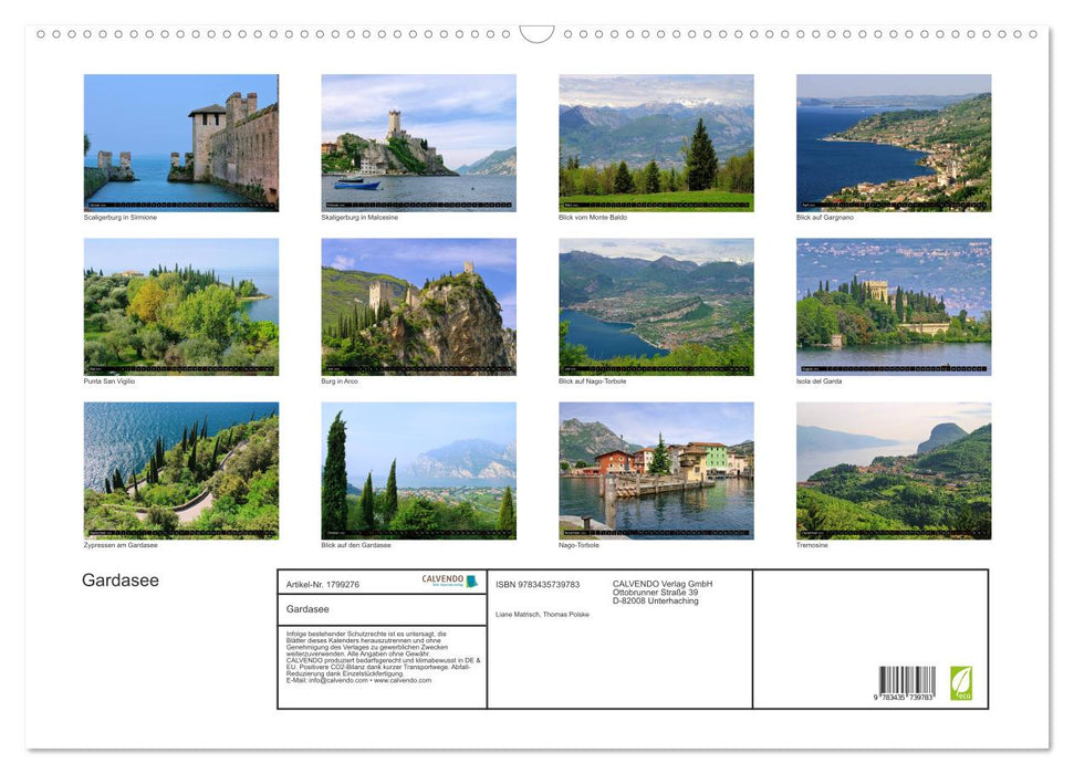 Gardasee (CALVENDO Wandkalender 2025)