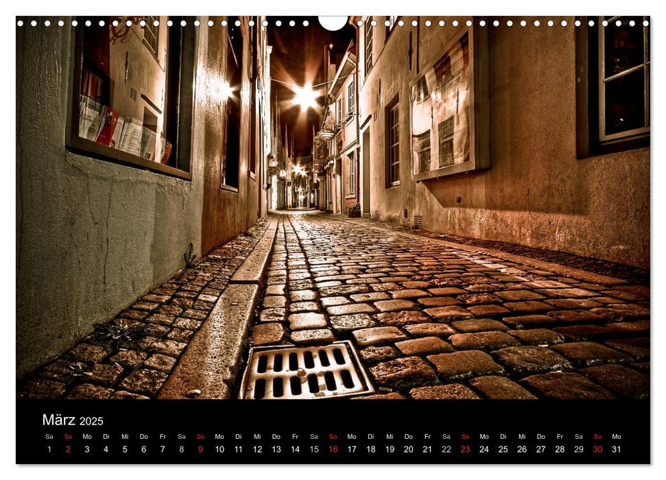 Bremen bei Nacht (CALVENDO Wandkalender 2025)