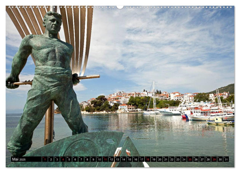 Skiathos + Skopelos (CALVENDO Wandkalender 2025)