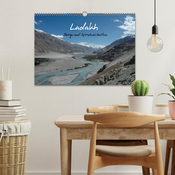 Ladakh, Berge und Spruchweisheiten (CALVENDO Wandkalender 2025)