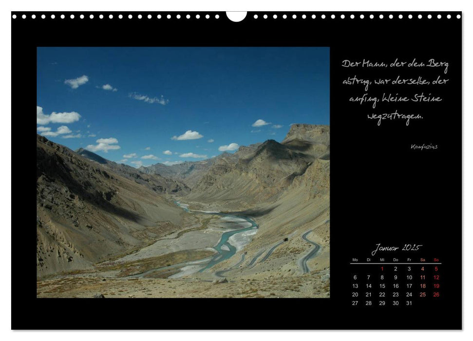 Ladakh, Berge und Spruchweisheiten (CALVENDO Wandkalender 2025)