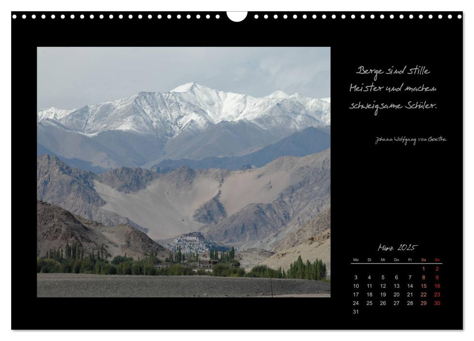 Ladakh, Berge und Spruchweisheiten (CALVENDO Wandkalender 2025)