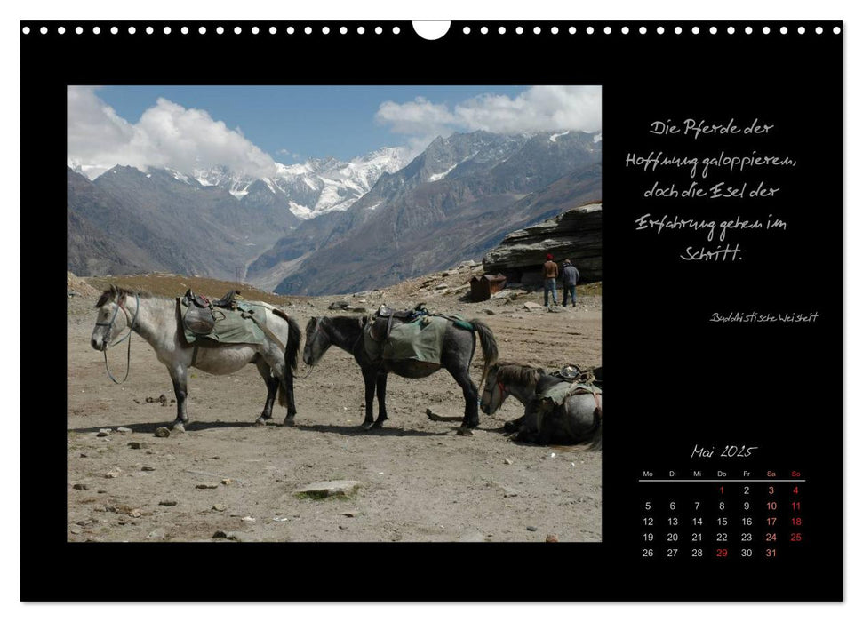 Ladakh, Berge und Spruchweisheiten (CALVENDO Wandkalender 2025)