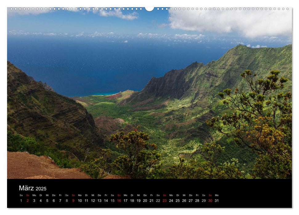 Hawaii - Kauai (CALVENDO Wandkalender 2025)