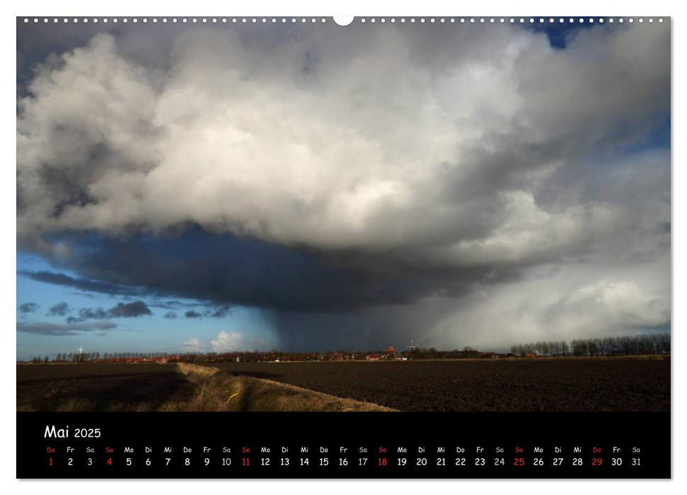 Ostfriesland - Land und Wetter (CALVENDO Wandkalender 2025)