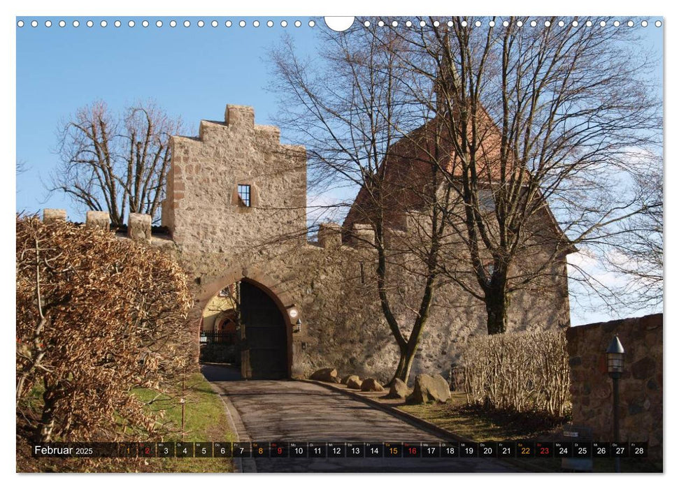 Burgen & Schlösser im Odenwald (CALVENDO Wandkalender 2025)