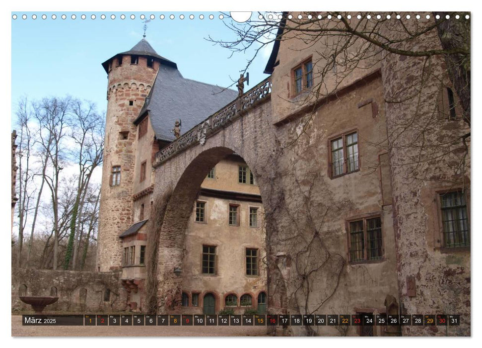 Burgen & Schlösser im Odenwald (CALVENDO Wandkalender 2025)