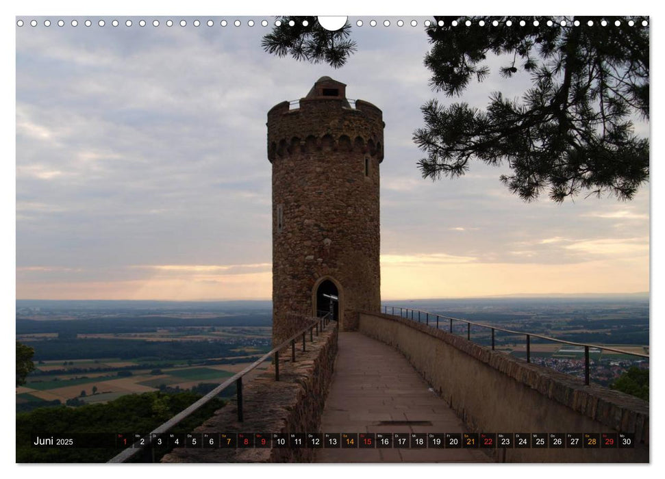 Burgen & Schlösser im Odenwald (CALVENDO Wandkalender 2025)