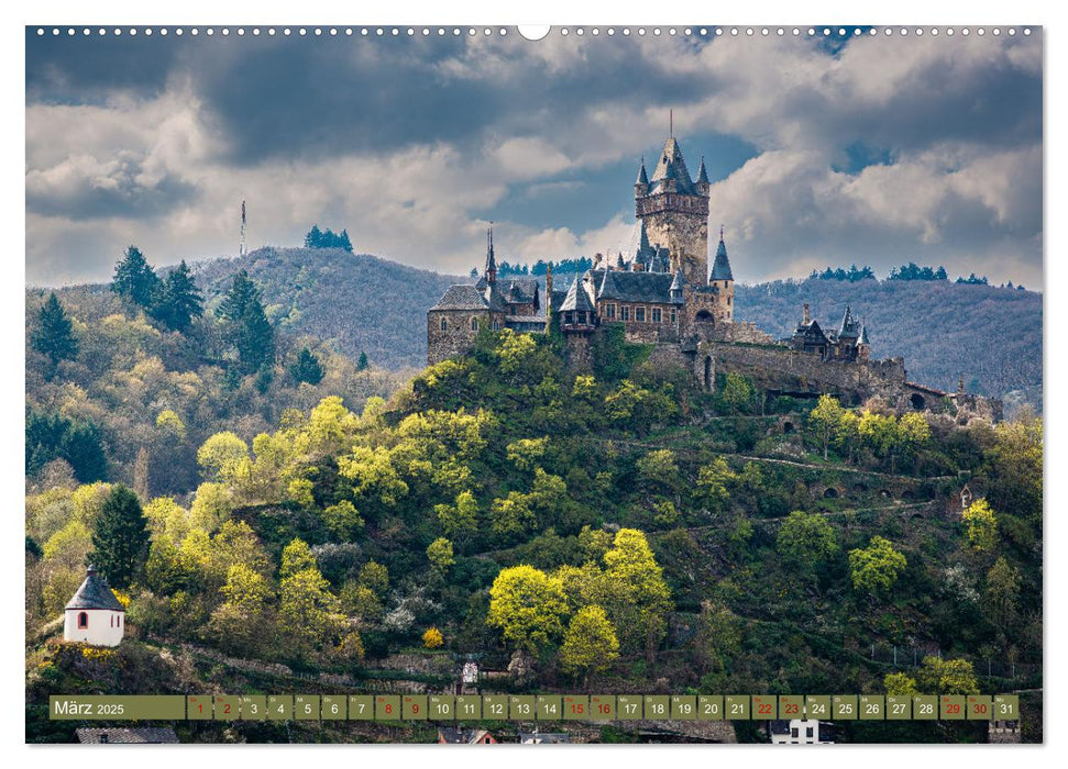 Mosel-Burgen (CALVENDO Premium Wandkalender 2025)