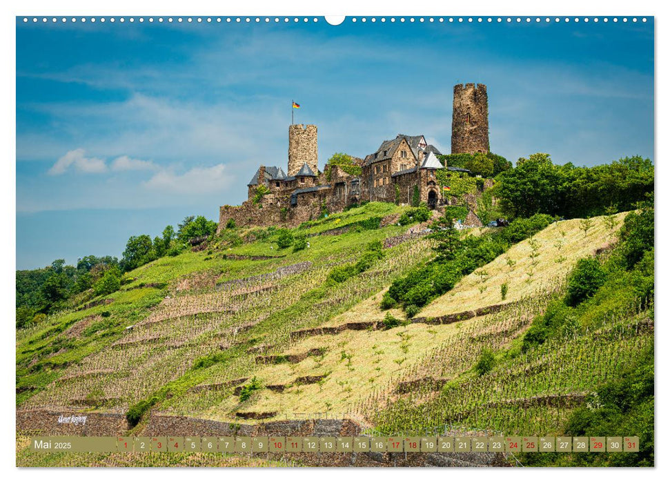 Mosel-Burgen (CALVENDO Premium Wandkalender 2025)