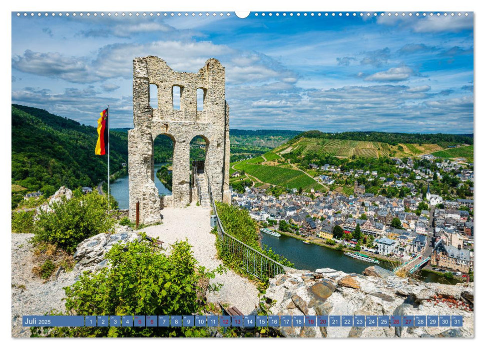 Mosel-Burgen (CALVENDO Premium Wandkalender 2025)