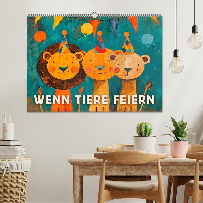 Wenn Tiere feiern (CALVENDO Wandkalender 2025)