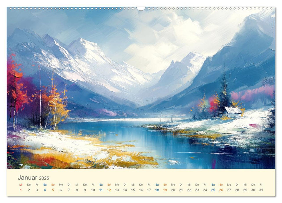 Impressionistische Naturlandschaften (CALVENDO Wandkalender 2025)