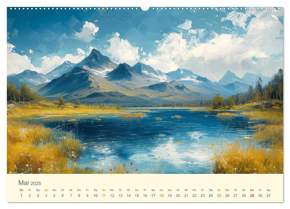 Impressionistische Naturlandschaften (CALVENDO Wandkalender 2025)