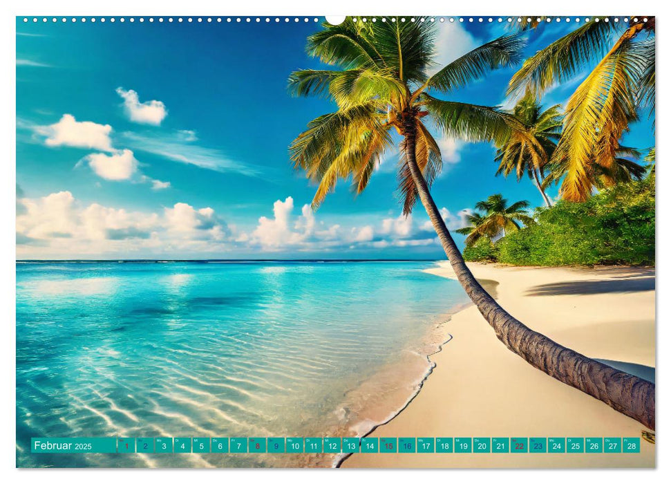 Sehnsucht Strandparadies (CALVENDO Premium Wandkalender 2025)