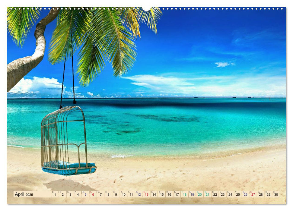 Sehnsucht Strandparadies (CALVENDO Premium Wandkalender 2025)