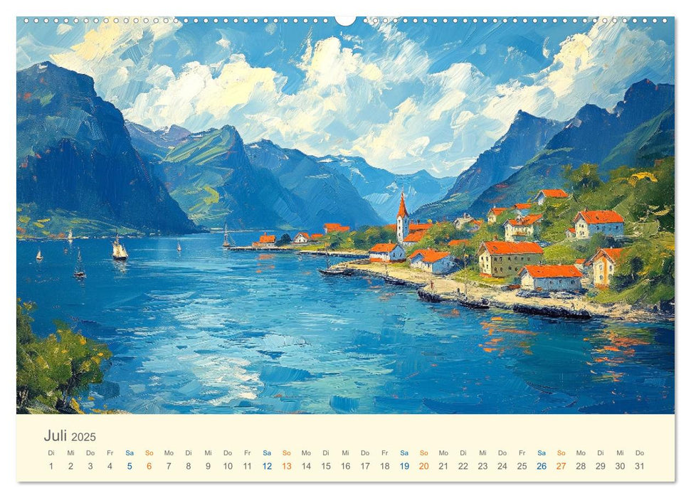 Impressionistische Naturlandschaften (CALVENDO Premium Wandkalender 2025)