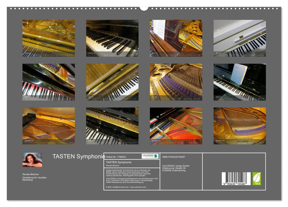 TASTEN Symphonie (CALVENDO Premium Wandkalender 2025)