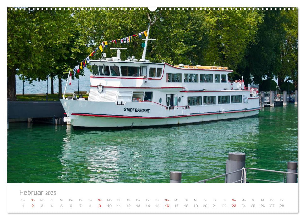 Die schönsten Schiffe vom Bodensee (CALVENDO Premium Wandkalender 2025)