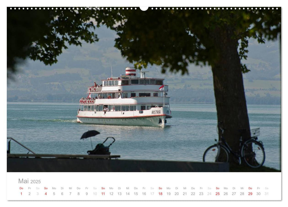 Die schönsten Schiffe vom Bodensee (CALVENDO Premium Wandkalender 2025)