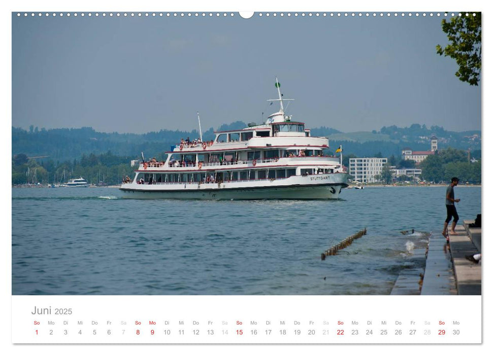 Die schönsten Schiffe vom Bodensee (CALVENDO Premium Wandkalender 2025)